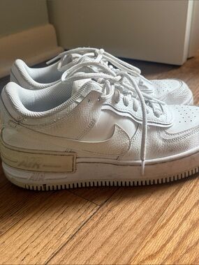 Nike White Air Force 1 Shadow Sneakers